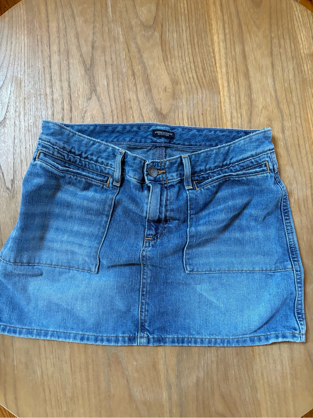 Y2K American Eagle Denim Mini Skirt